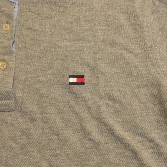 Tommy Hilfiger Men's Cotton Polo Shirt Size XL Gray - Picture 3 of 6